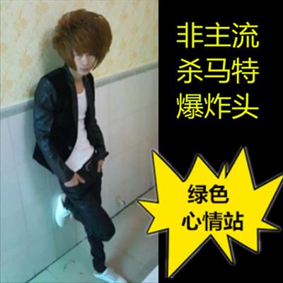 个性时尚杀马特帅气酷男假发潮流长发蓬松韩版非主流男生爆炸头01