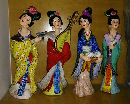 李灵秀的泥塑彩绘艺术及手工布艺中国风