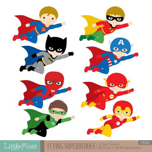 superhero clipart