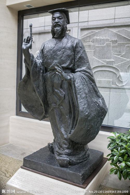 王羲之摄影图__雕塑_建筑园林_摄影图库_昵图网nipic.com