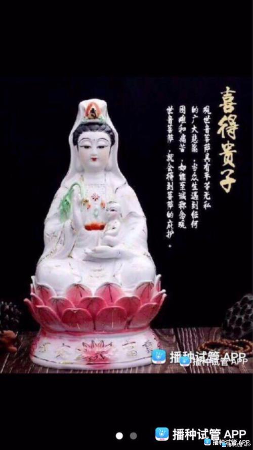 大慈大悲观世音菩萨,求保佑我腹中孩儿健康平安