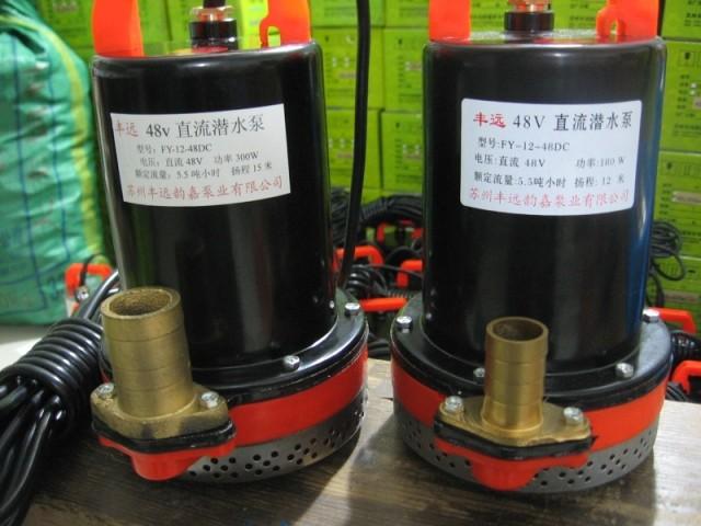 定做直流污水泵泥浆泵12v24v36v48v60v72抽水机大流量12寸2寸72v500w