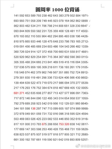 25小时熟记圆周率1000位是怎样的体验