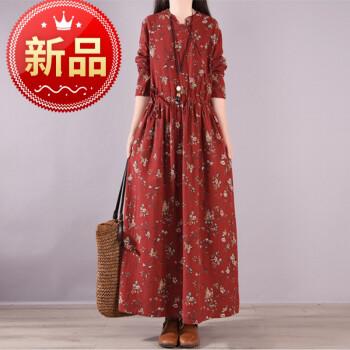 服饰内衣>女装>连衣裙>悉右>夏天素订棉麻女装官方原单2022春装新款