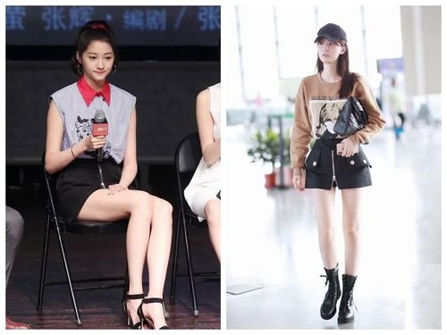 24岁乔欣与21岁关晓彤,同穿拉链短裙,竟美得难分高下?