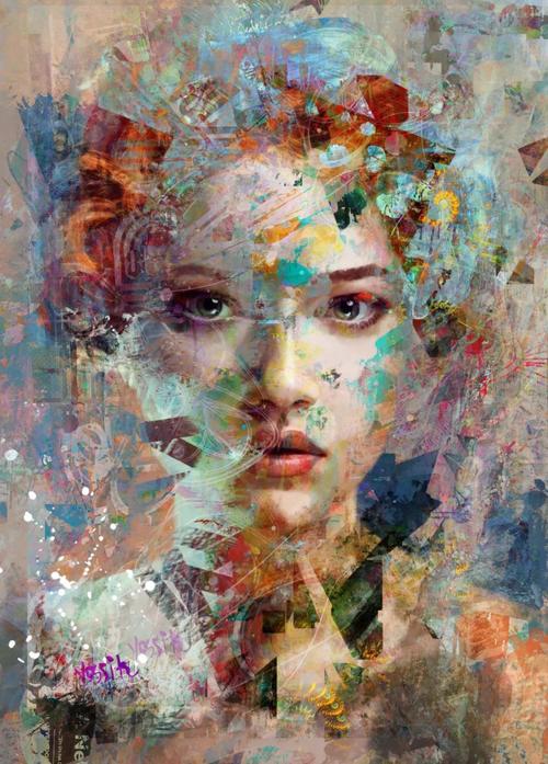 艺术的魅力绝美泼彩艺术