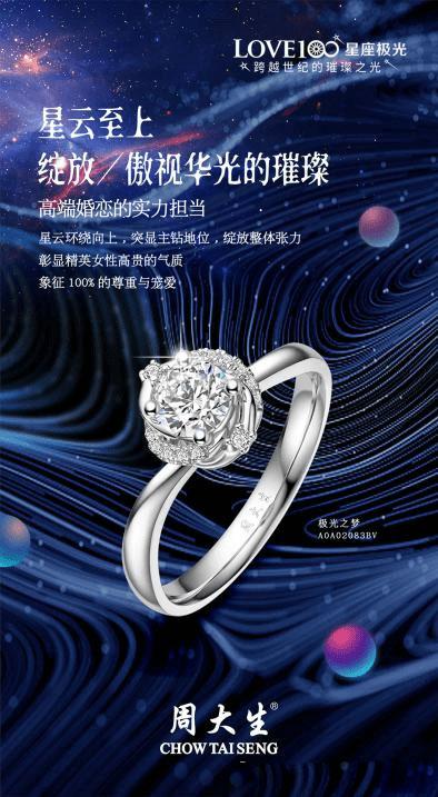 周大生,love100星座极光钻石巡展,璀璨百面豫见星光