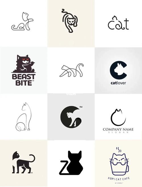 logo设计|猫logo/宠物/猫舍/母婴/童装/零食_logo_设计_宠物_猫舍