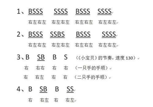 非洲鼓的唱谱及混合节奏练习