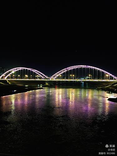 嵊州大桥休闲区夜景