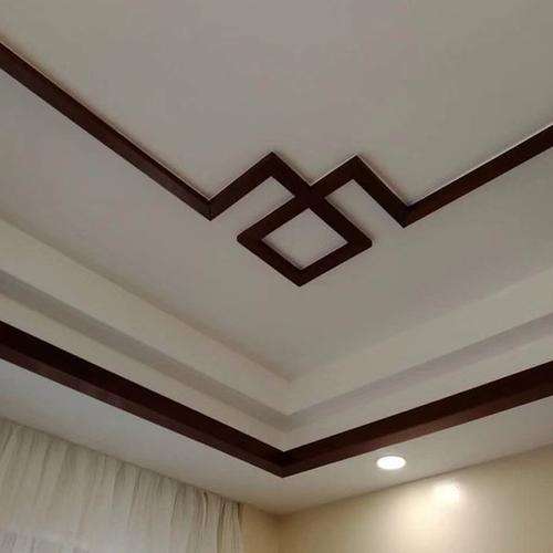 国双有新中式平板实木线条吊顶天花板线条背景墙压收边框条角花