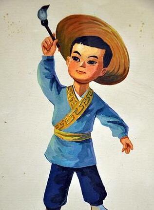 神笔马良简笔画大图