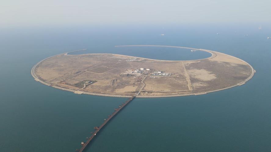 航拍海口西海岸和被废弃的南海明珠人工岛_航拍_南海明珠岛自由行热门