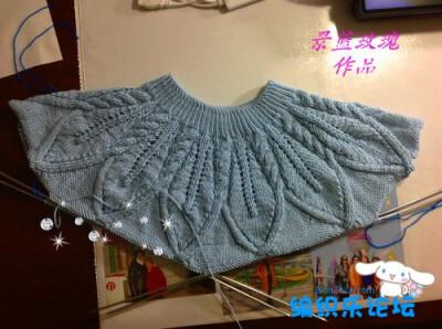 毛衣从上往下织