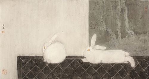 李金国《午后》40x78cm2011年 - 李金国 新工笔 作品