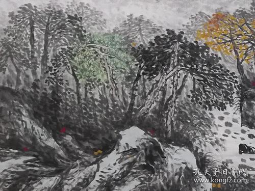 【保真】中美协会员,国展名家叶善华力作:源远流长