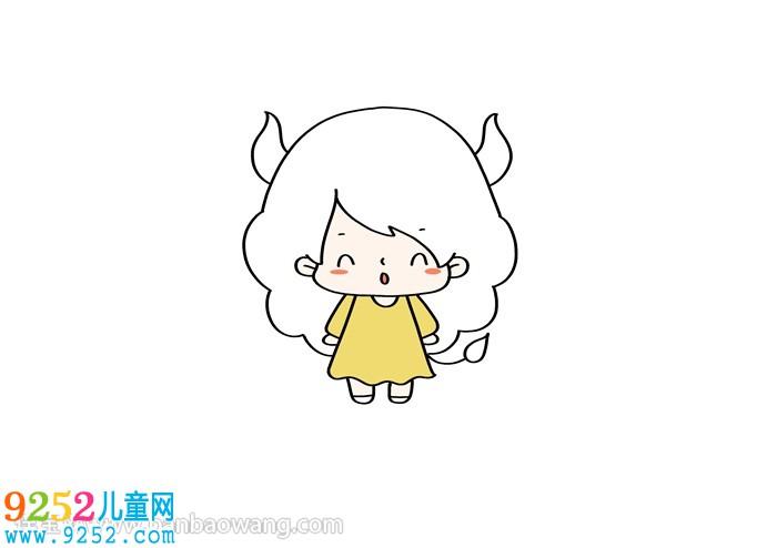 金牛座画法金牛座简笔画教程
