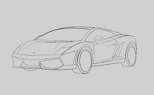 写实绘画——兰博基尼