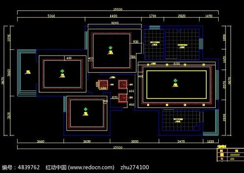 家装户型顶面设计尺寸图纸