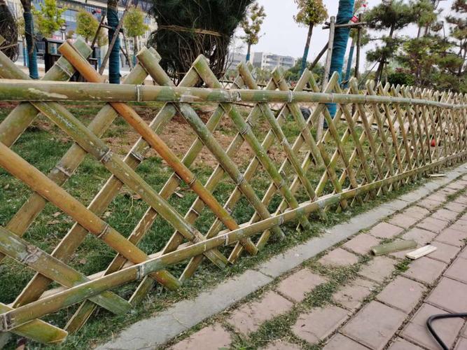 河南竹木护栏竹篱笆竹片围栏竹栅栏哪家好