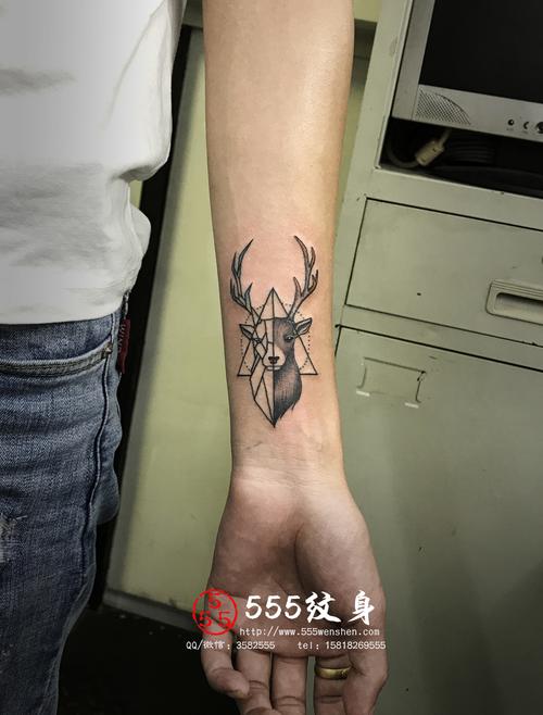 鹿纹身图案大全图片