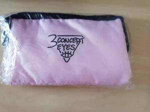 3concepteyes第3眼彩妆工具收纳包粉色软化妆包方便携带旅行包3ce