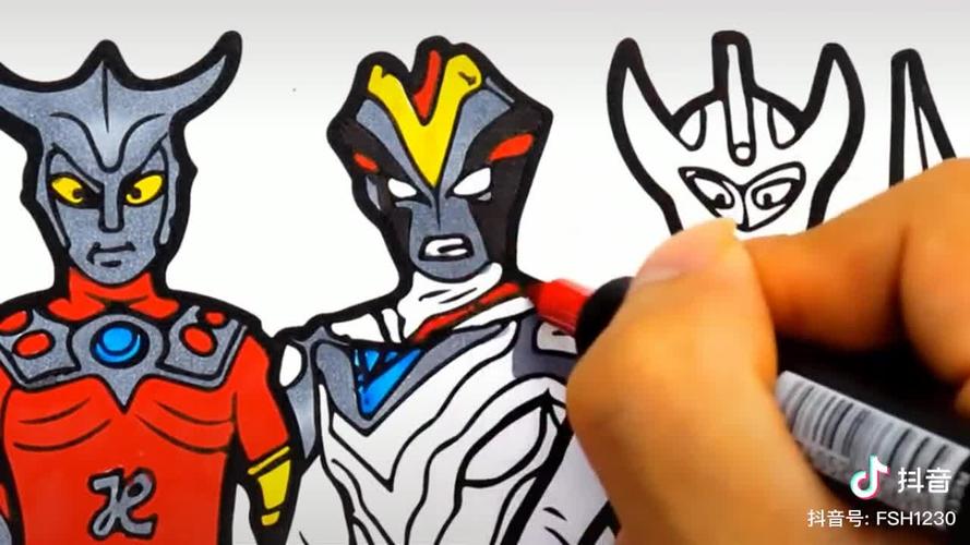 100个奥特曼简笔画