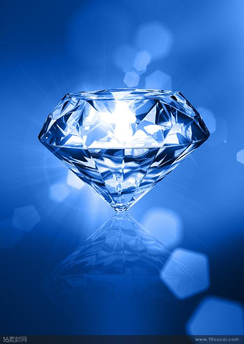 藏蓝色水晶钻石高清图片 - 素材中国16素材网