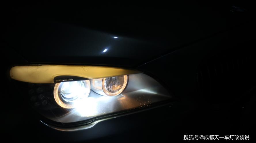 成都宝马7系车灯改装激光led双光透镜大灯