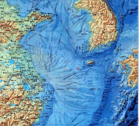 东海大陆架图