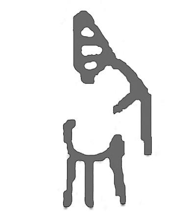 甲骨文一期和三期"监"字.