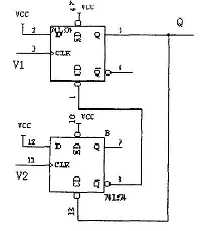 求d触发器鉴相电路这个不能用高手来看看