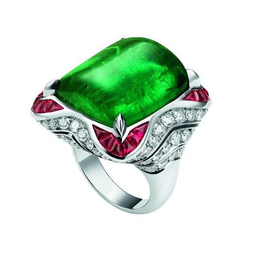 bulgari高级珠宝铂金戒指