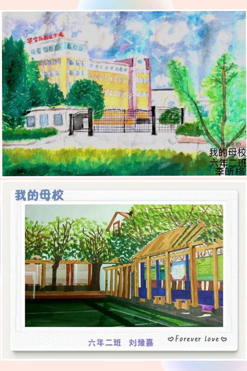 云展厅/留给母校的一幅画