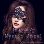 神秘天使万圣节圣诞节女王蕾丝面具定型舞会派对黑色性感夜店眼罩