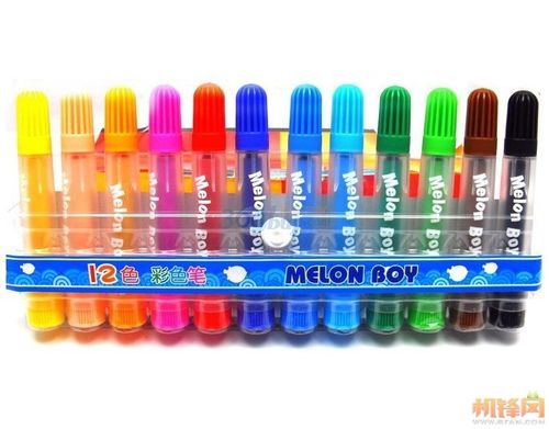 【90锋券】西瓜太郎12色彩色笔.涂鸦,划重点的好帮手 .