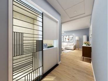 银河书香郡现代简约玄关效果图