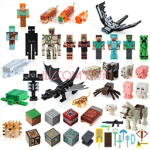 我的世界盲盒我的世界玩具装备公仔盲盒末影龙方块积木箱子游戏模型