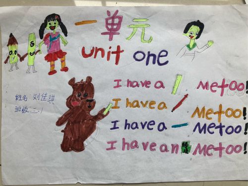 《文具总动员》——三年级一班英语小报展