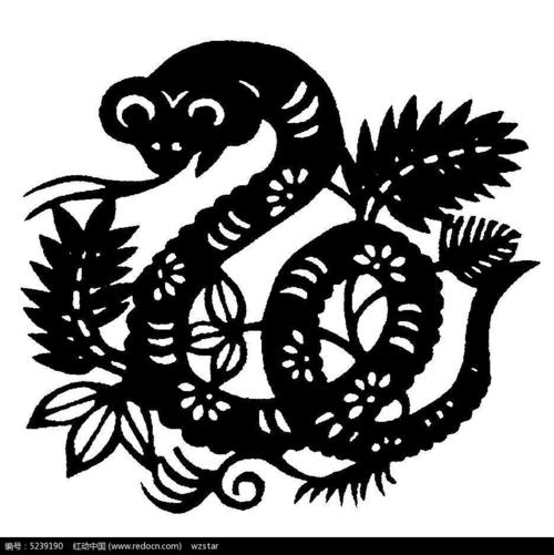 蛇艺术剪纸