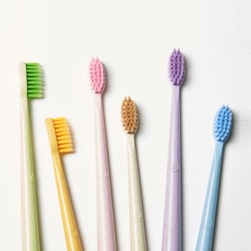 软毛细密成人防出雪超细小头家用独立包装 e746 小麦秸秆牙刷