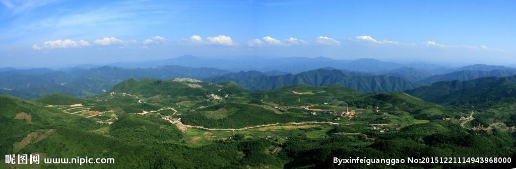 云台山全景图图片