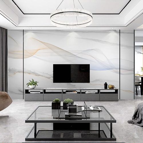 拼接纤维护墙板竹木集成板电视墙仿大理石纹背景墙快装扣板装饰板