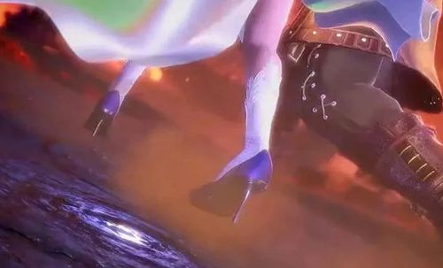 不过胡列娜虽然穿着的高跟鞋鞋跟也纤细,奈何却不是大长腿系列,而是被