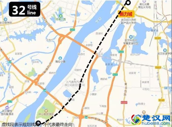 武汉32号线地铁最新进展,武汉地铁32号线最新线路图