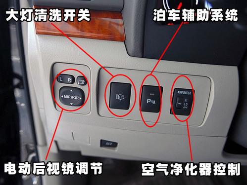 汽车按钮图解  (499x375); 〖凯美瑞的灯光控制杆(左)