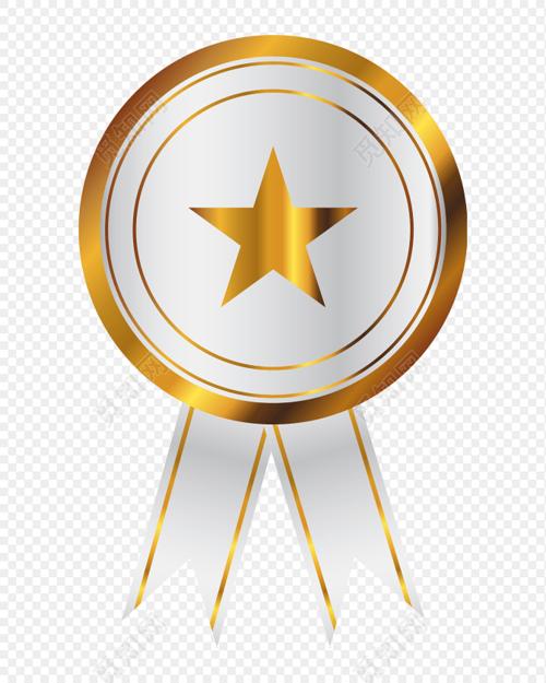 金色奖章创意设计素材下载