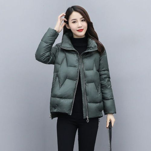 女羽绒服大全2020新款,艾莱依2020羽绒服新款 短羽绒服女2020冬装新款小个子立领保暖面包服加厚羽绒服外套女韩