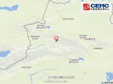 新疆伊犁新源县发生3.0级地震 震源深度10千米