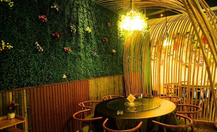 眉山傣味园餐厅装修设计效果图